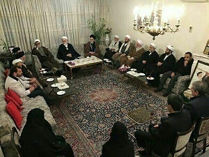 گزارش دیدار اعضای مجمع مدرسین و محققین حوزه علمیه قم با خانواده مرحوم حضرت آیت الله هاشمی رفسنجانی (ره)